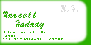 marcell hadady business card